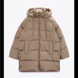 Zara Hooded Puffer Jacket